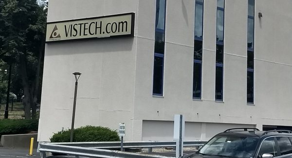 Vistech building cleaned and new color