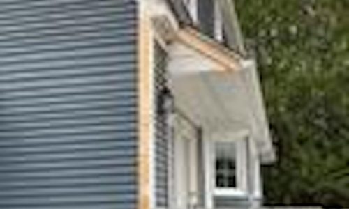 Painting Prep On House Gutters