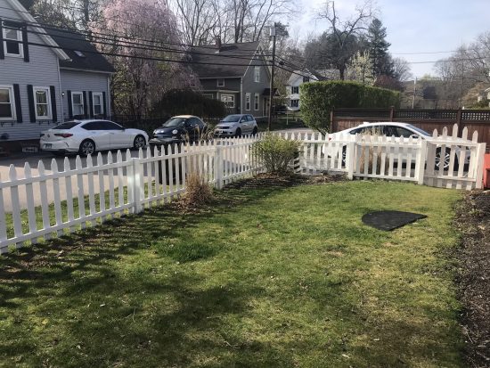 fence after painting