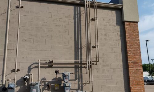 Strip mall repaint completed