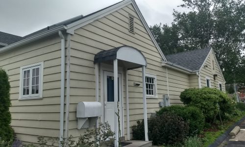 Museum Awning Before Repainting