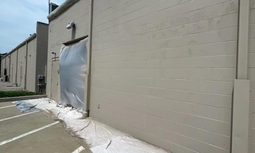 Colchester Strip Mall Repaint In Progress