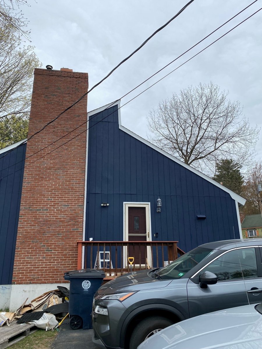 Nashua, NH Blue Exterior Painting Preview Image 2