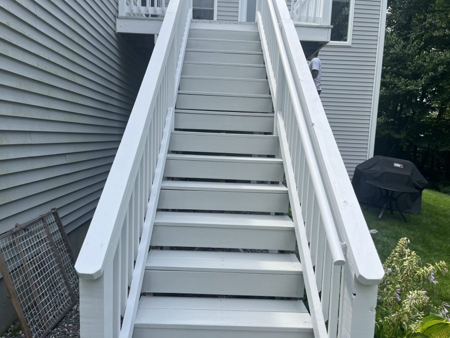Deck steps painting Milford, NH Preview Image 1