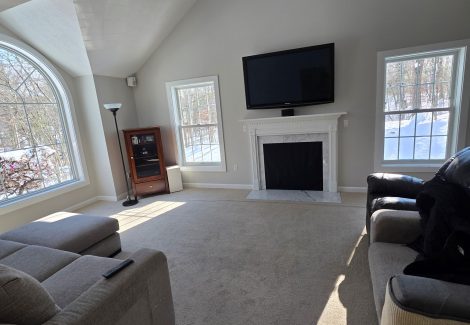 living room interior painting in hudson, nh
