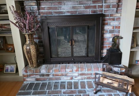 Whitewash Fireplace