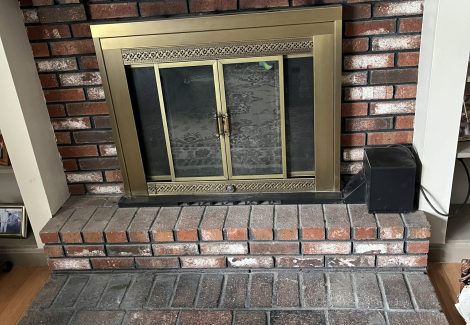 Before Whitewash Fireplace in Nashua, NH