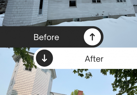 Before and After House Painting in New London, NH