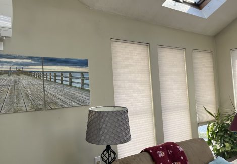 before interior painting in family room