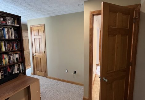 before professional house painting