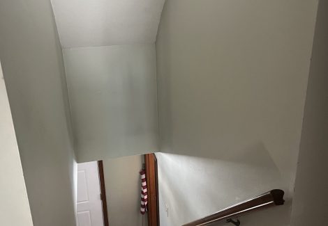 before hallway stairwell interior painting