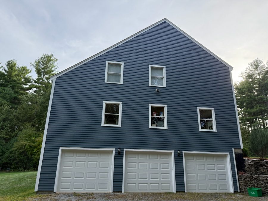 side of home painted blue Preview Image 1