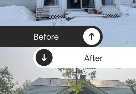 Before and After Painting In New London, NH