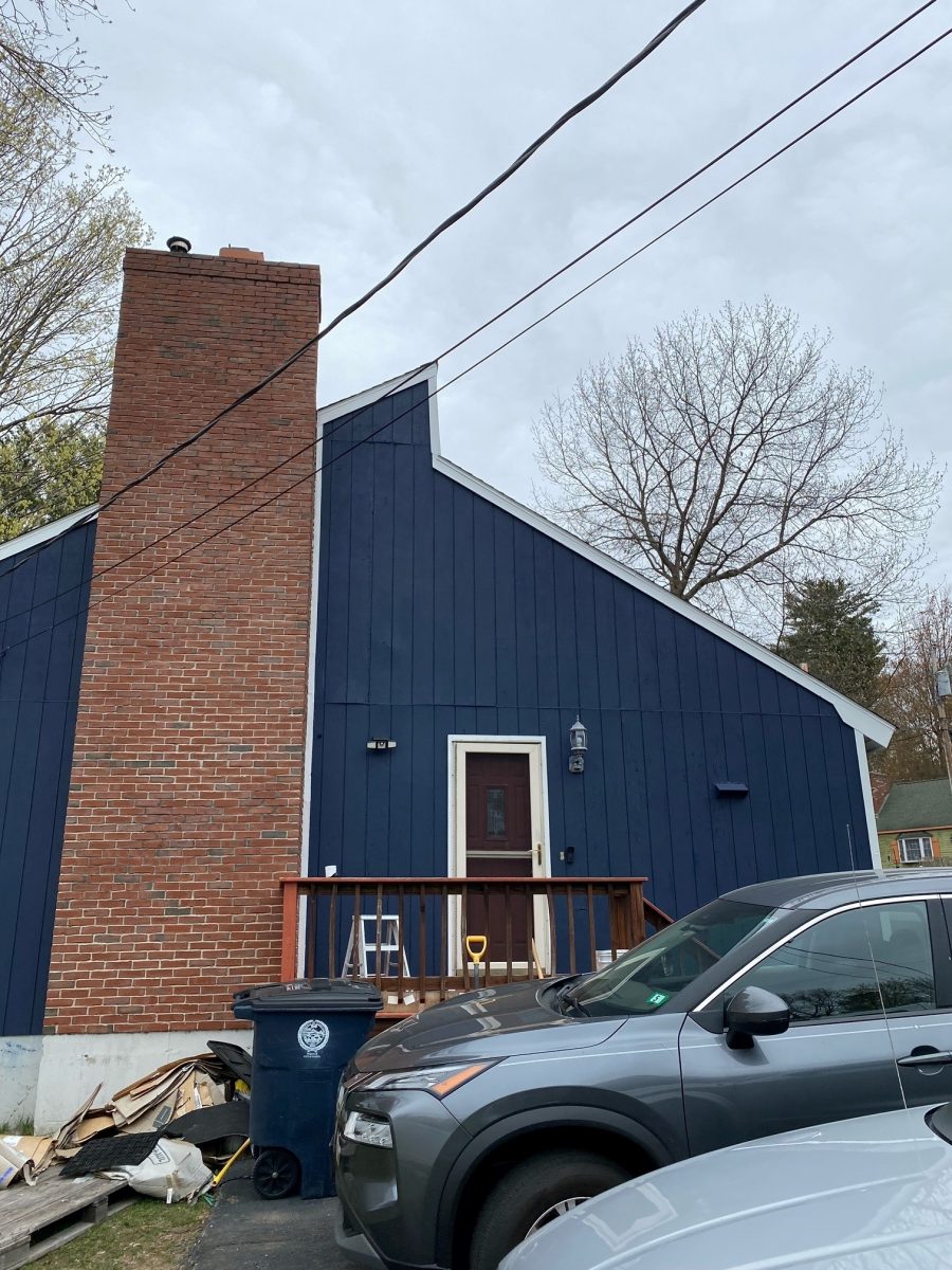 Nashua, NH Blue Exterior Painting Preview Image 2