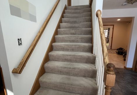before hallway interior painting