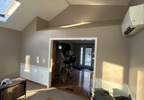 family room professionally painted