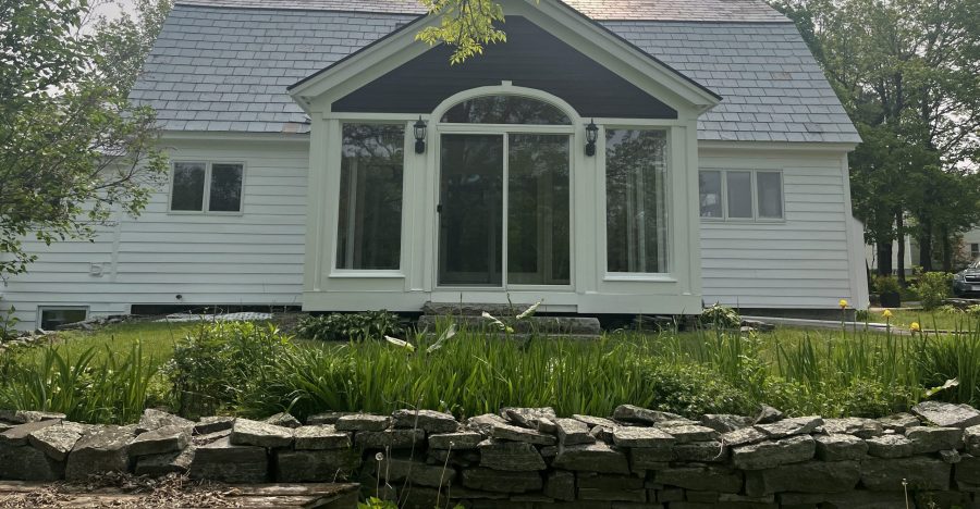 Exterior Painting White Home in New London, NH Preview Image 2