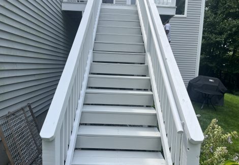 Deck steps painting Milford, NH