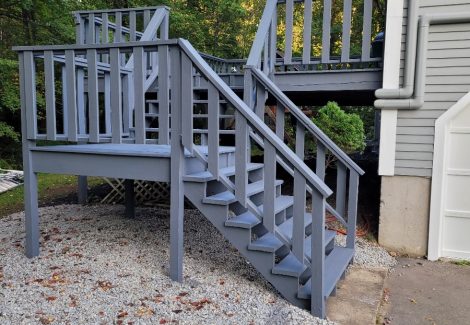 Exterior Stair Painting Amherst, MA