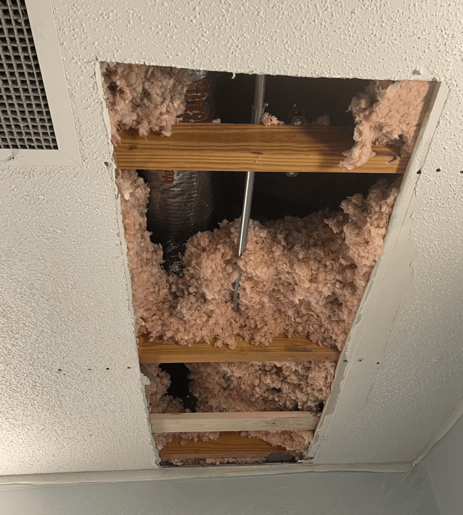 Drywall Ceiling Repair in Brentwood, TN Before