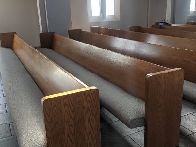 cleaned pews