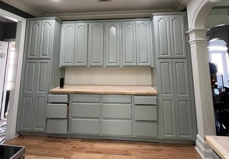 Cabinet Painting Project in Forest Hills, TN