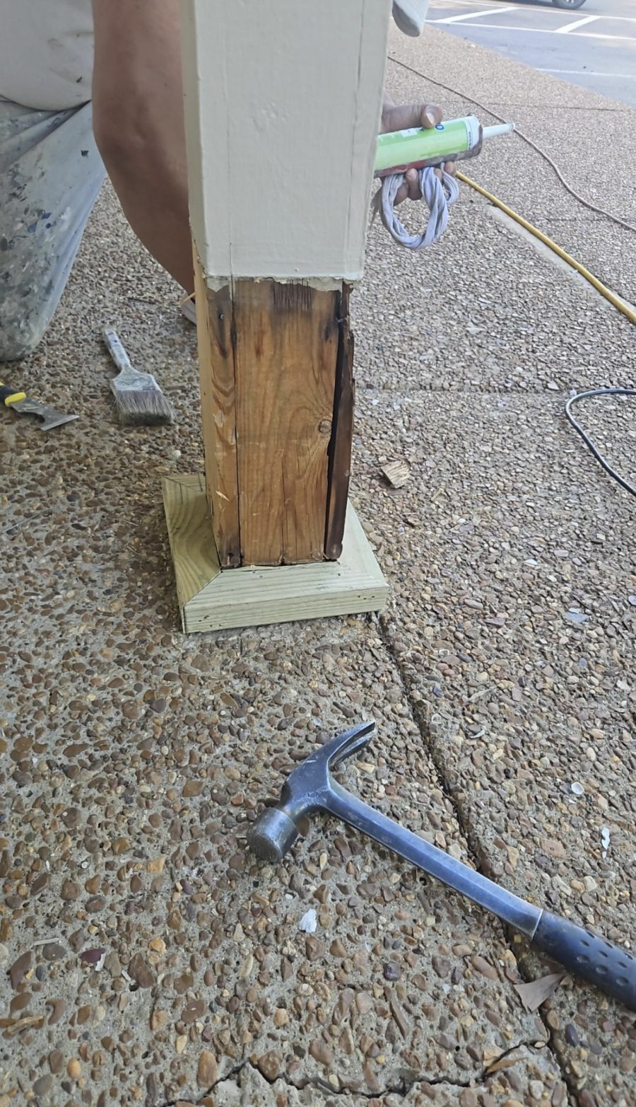 wooden post with rot damage Preview Image 1