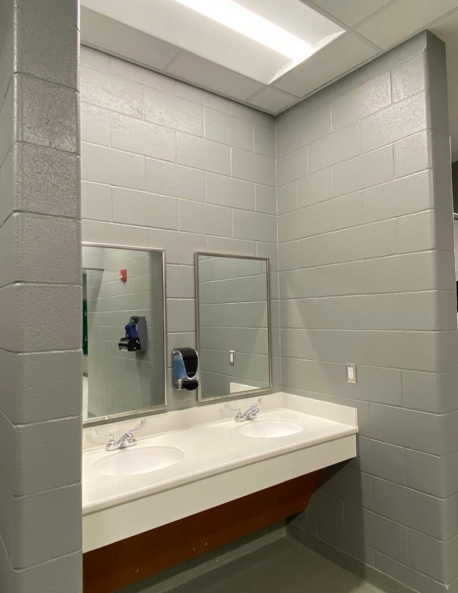 painted school restroom sink area Preview Image 4