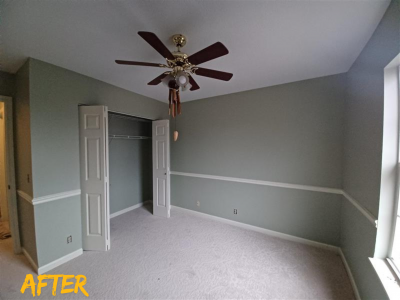 repainted home interior room