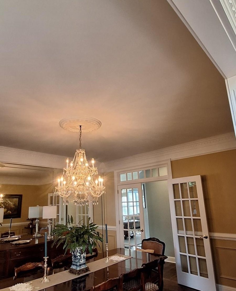 residential room with dining room furniture and chandelier Preview Image 1