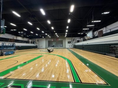 college basketball court