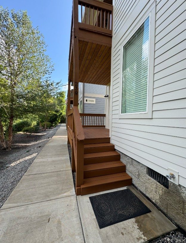 stained wooden steps on home exterior Preview Image 3