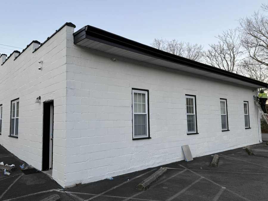 white painted commercial exterior w/ black trim Preview Image 1