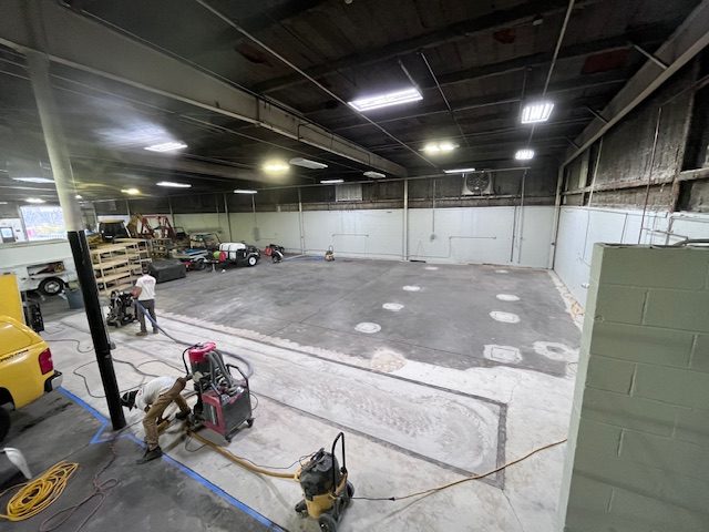 warehouse floor during epoxy coating installation Preview Image 4