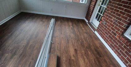 Sunroom Floor Installation