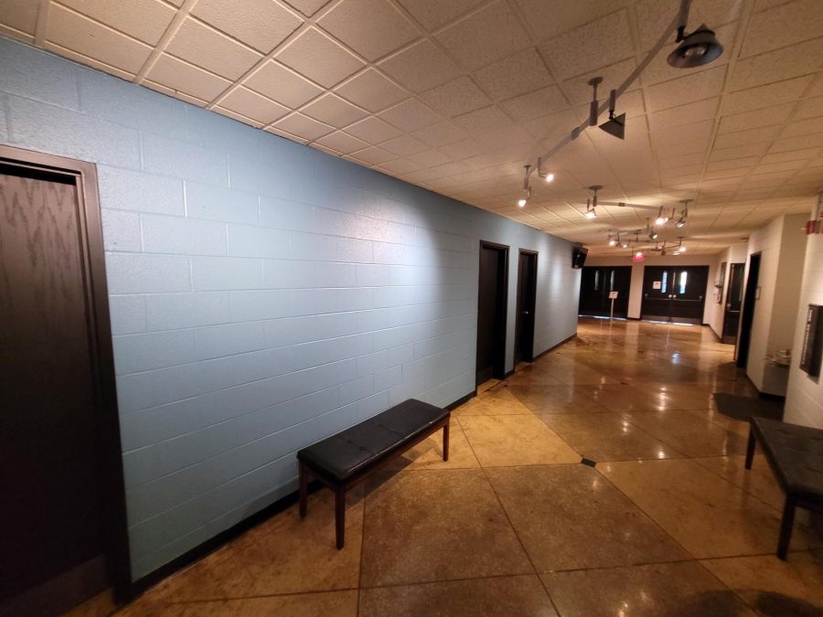 church interior with blue painted wall Preview Image 2
