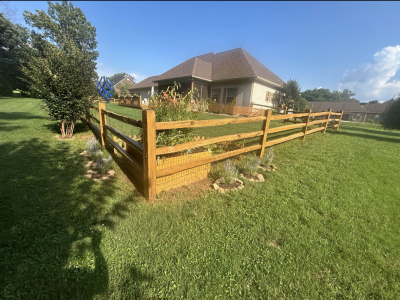 sealed wooden fence surrounding home
