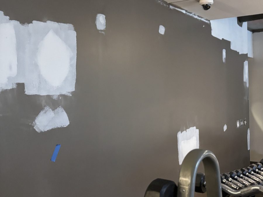 grey wall with repair patching Preview Image 7