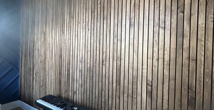 Wood Slat Accent Wall Installation
