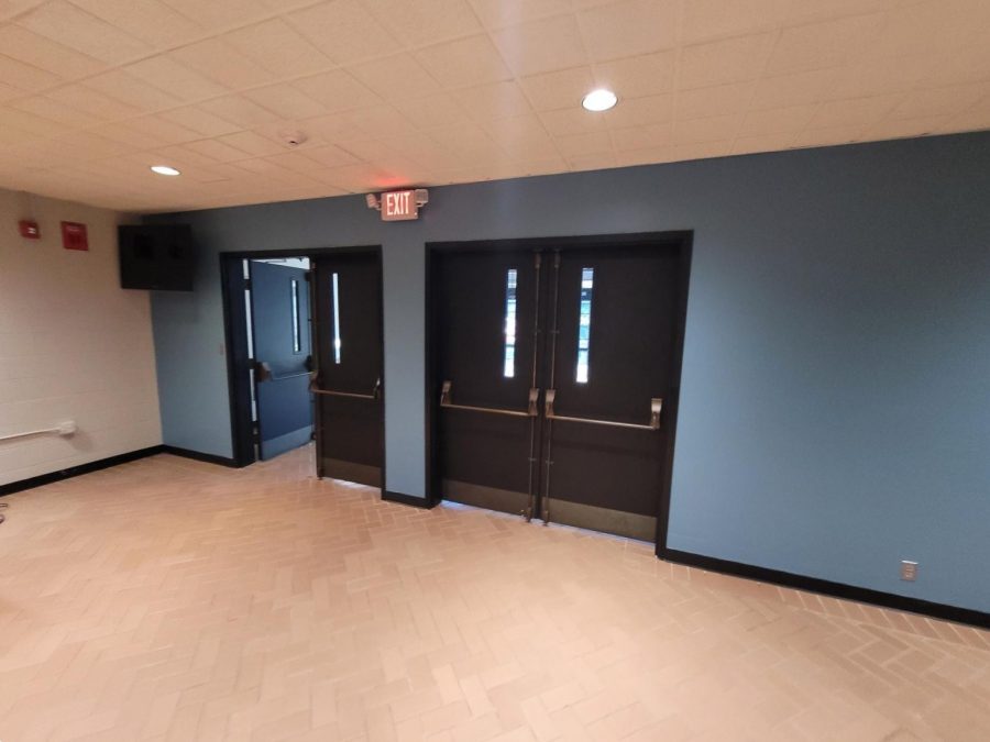 church interior with blue painted wall Preview Image 3
