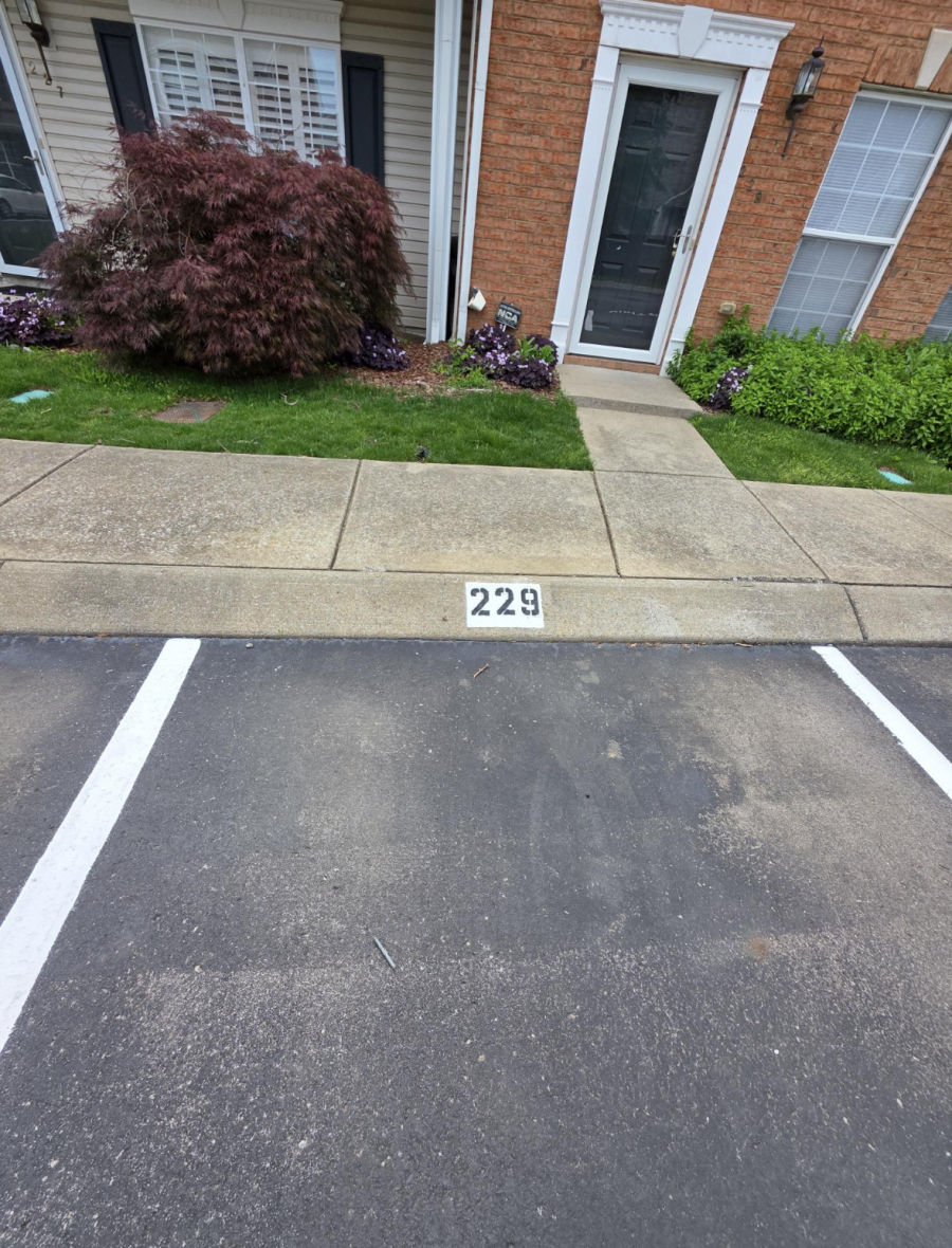 residential parking lot with fresh striping Preview Image 4