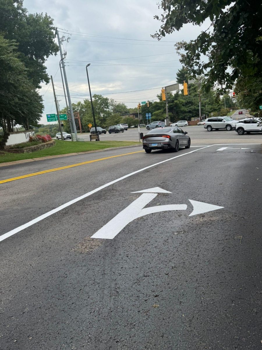 roadway with freshly painted striping Preview Image 3