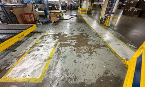 Floor Before Line Striping