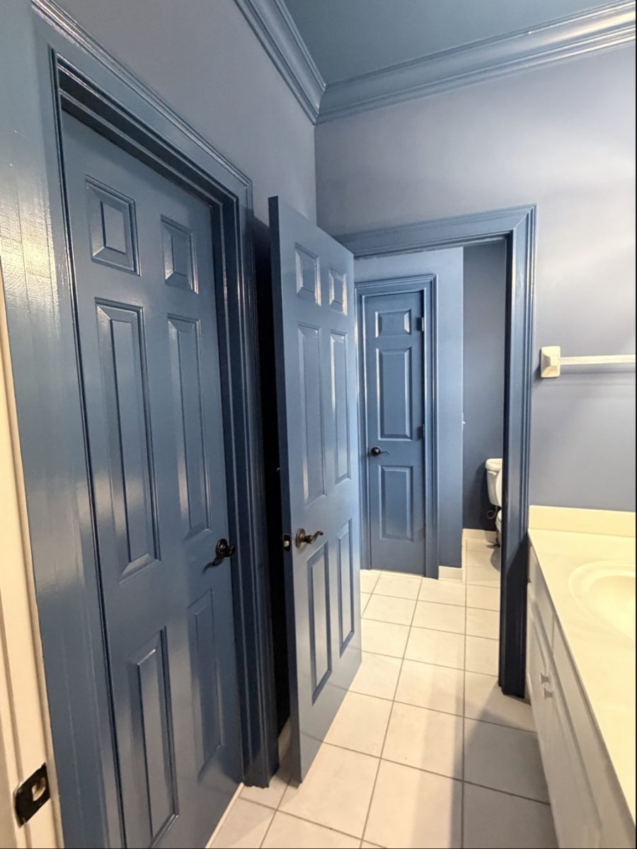 bedroom with color drench painting Preview Image 1