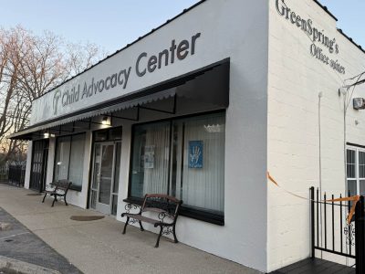 painted commercial space exterior