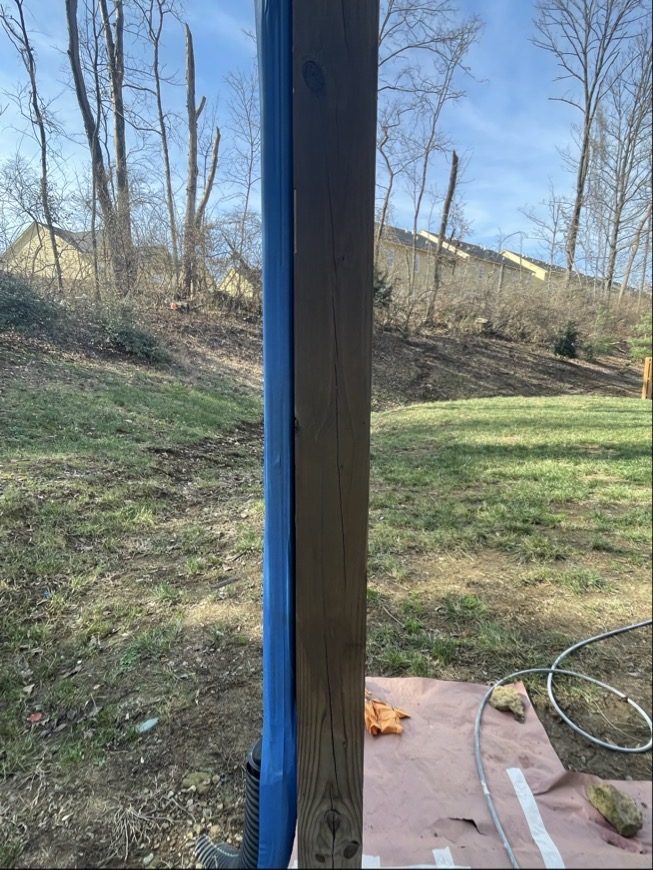 wooden deck post before restain project Preview Image 6