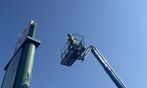 Commercial Painting in Progress