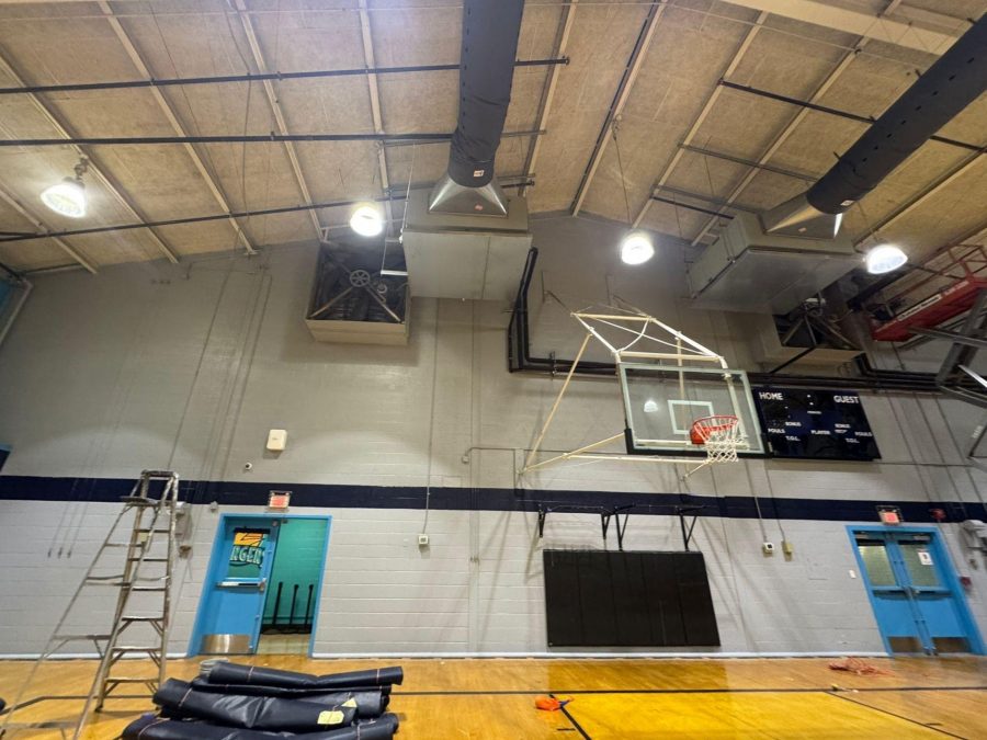 school gym with blue doors Preview Image 4