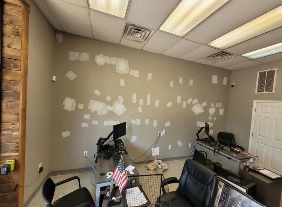 office wall with patching Preview Image 4