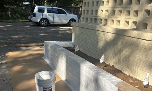 New Brick Flower Bed